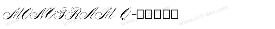 MONOGRAM Q字体转换